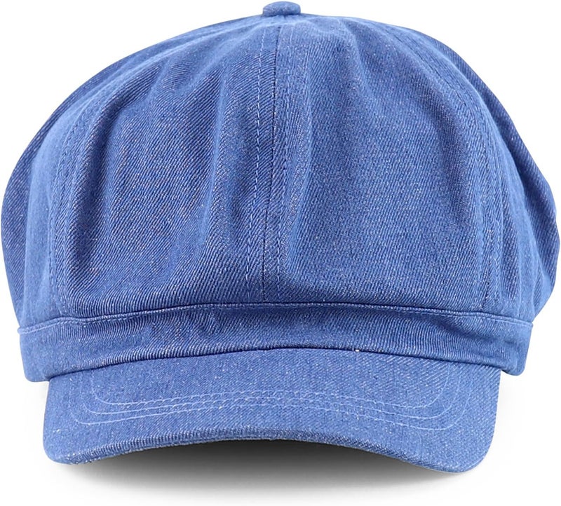 Armycrew 2XL Oversize Lightweight 100% Cotton Newsboy Cap with Elastic Back - Image 2